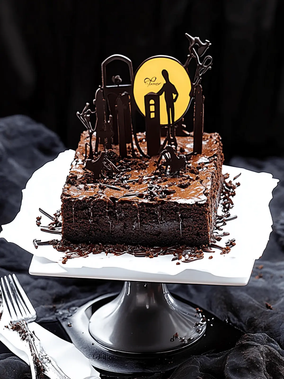Schokoladenbrownie-Friedhof