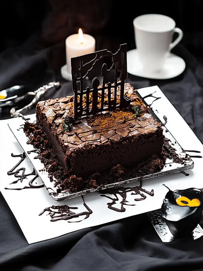 Schokoladenbrownie-Friedhof