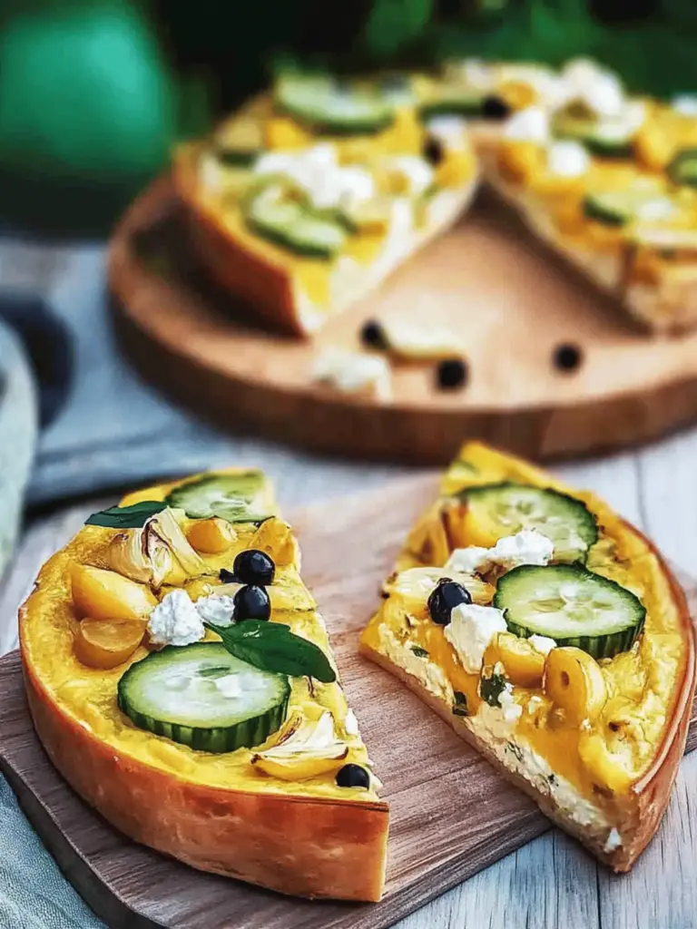 Kürbis-Quiche mit Feta