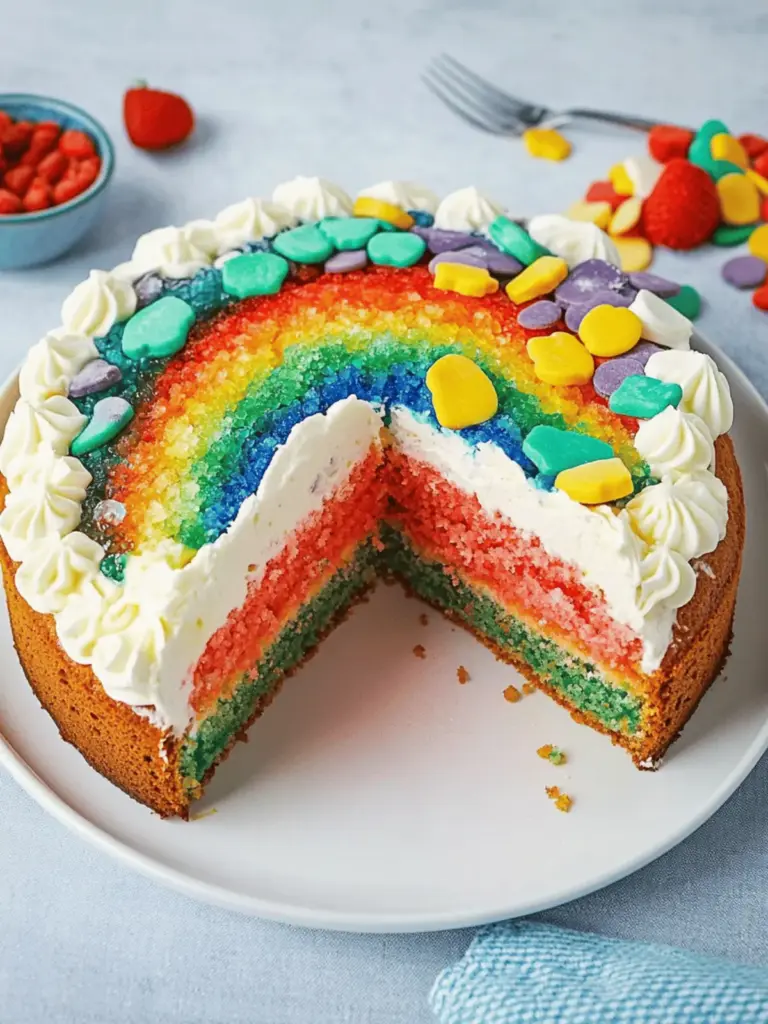 Regenbogenkuchen