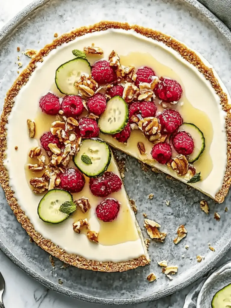 Chavroux-Käsekuchen mit Himbeeren