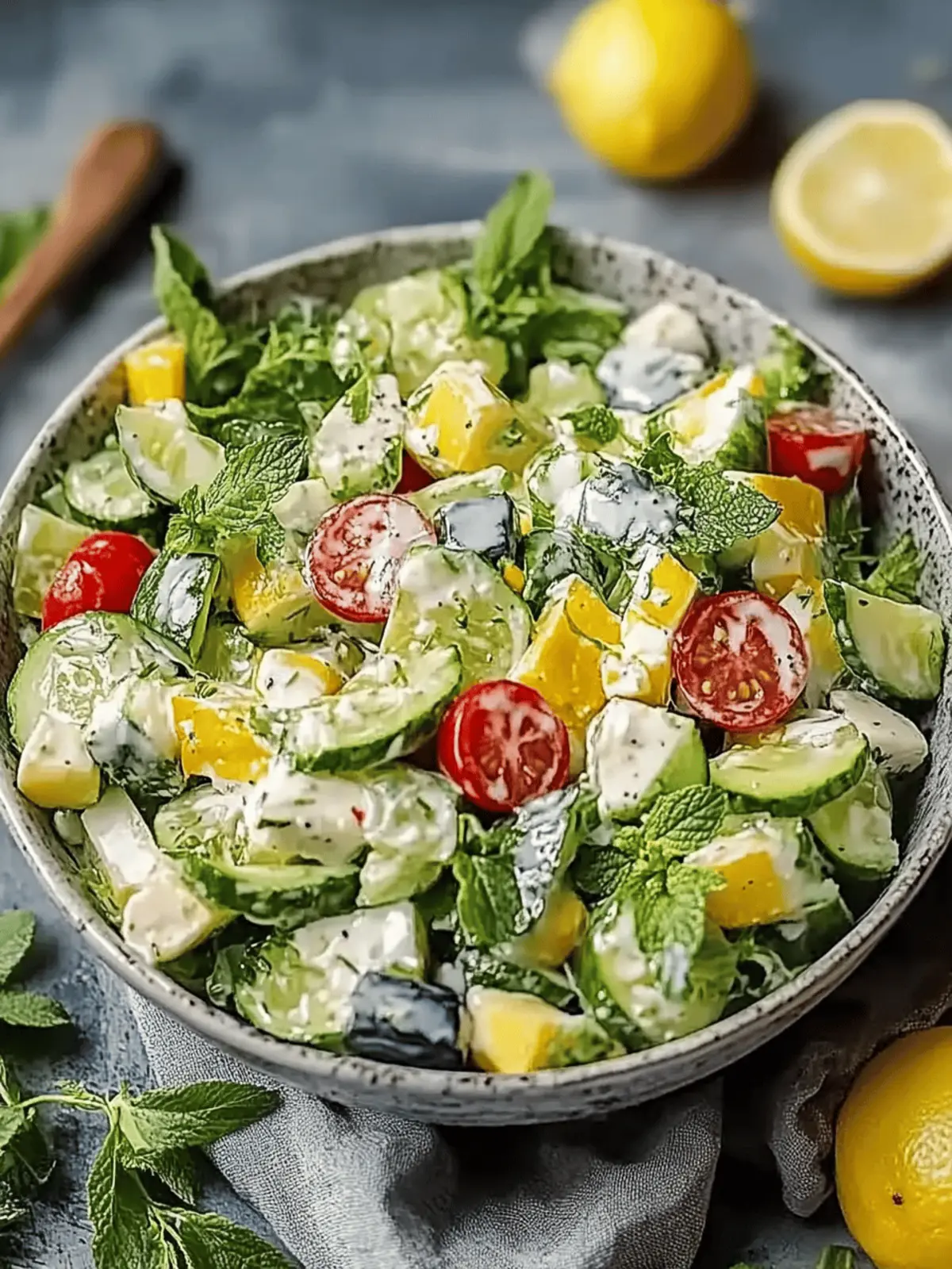 Leckere Übernacht-Salat mit cremigem Dressing