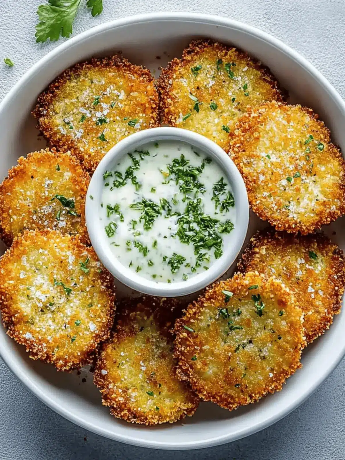 Airfryer Kohlrabi Schnitzel Kräuter