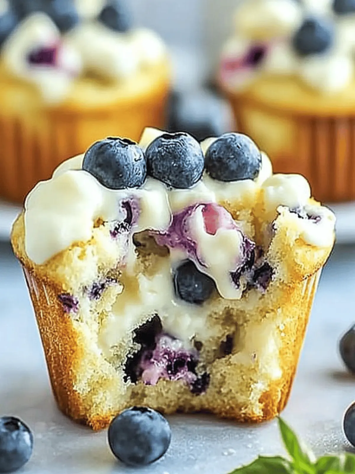 Leckere Heidelbeermuffins