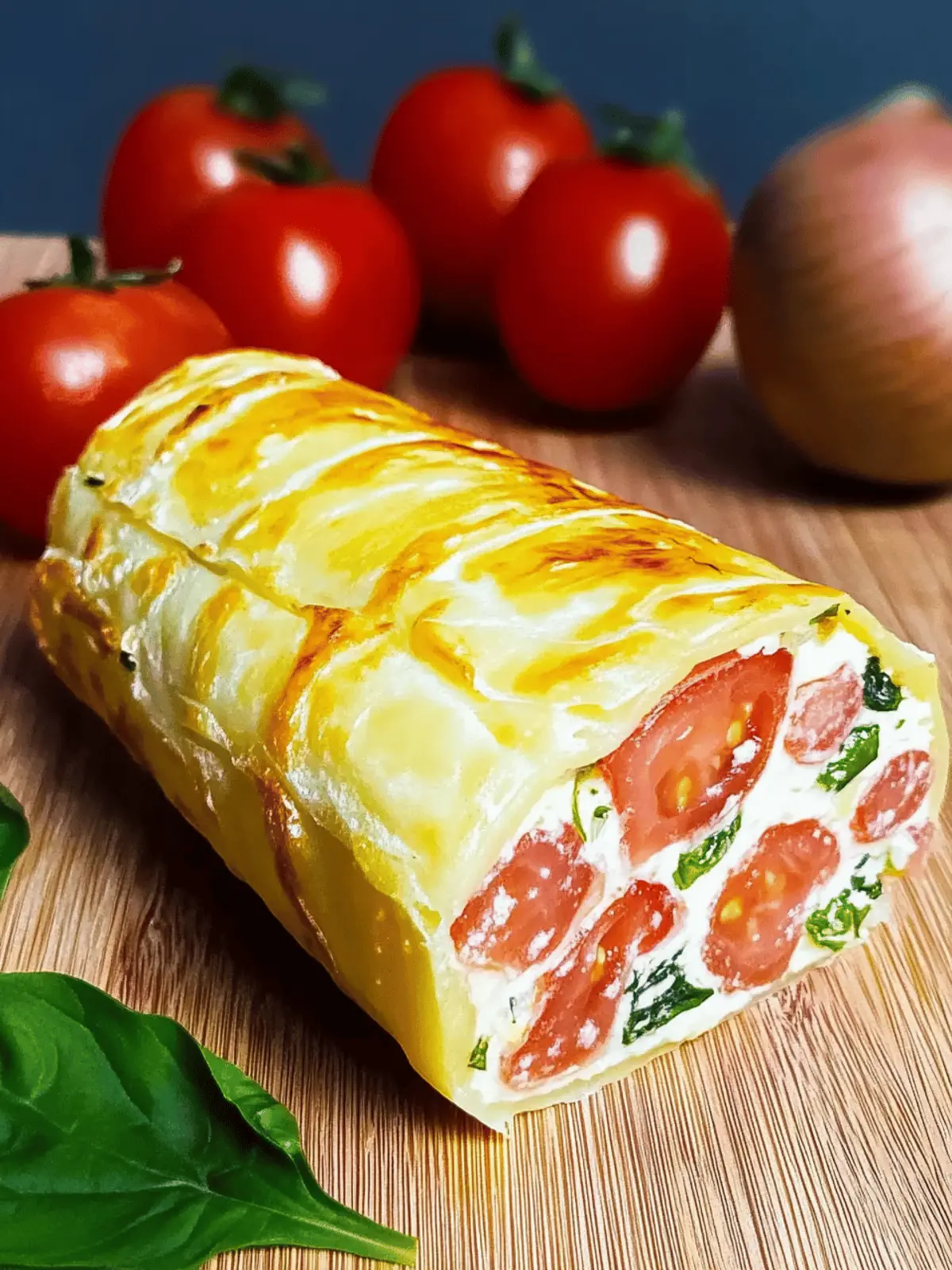 Kartoffelrolle mit Frischkäsefüllung