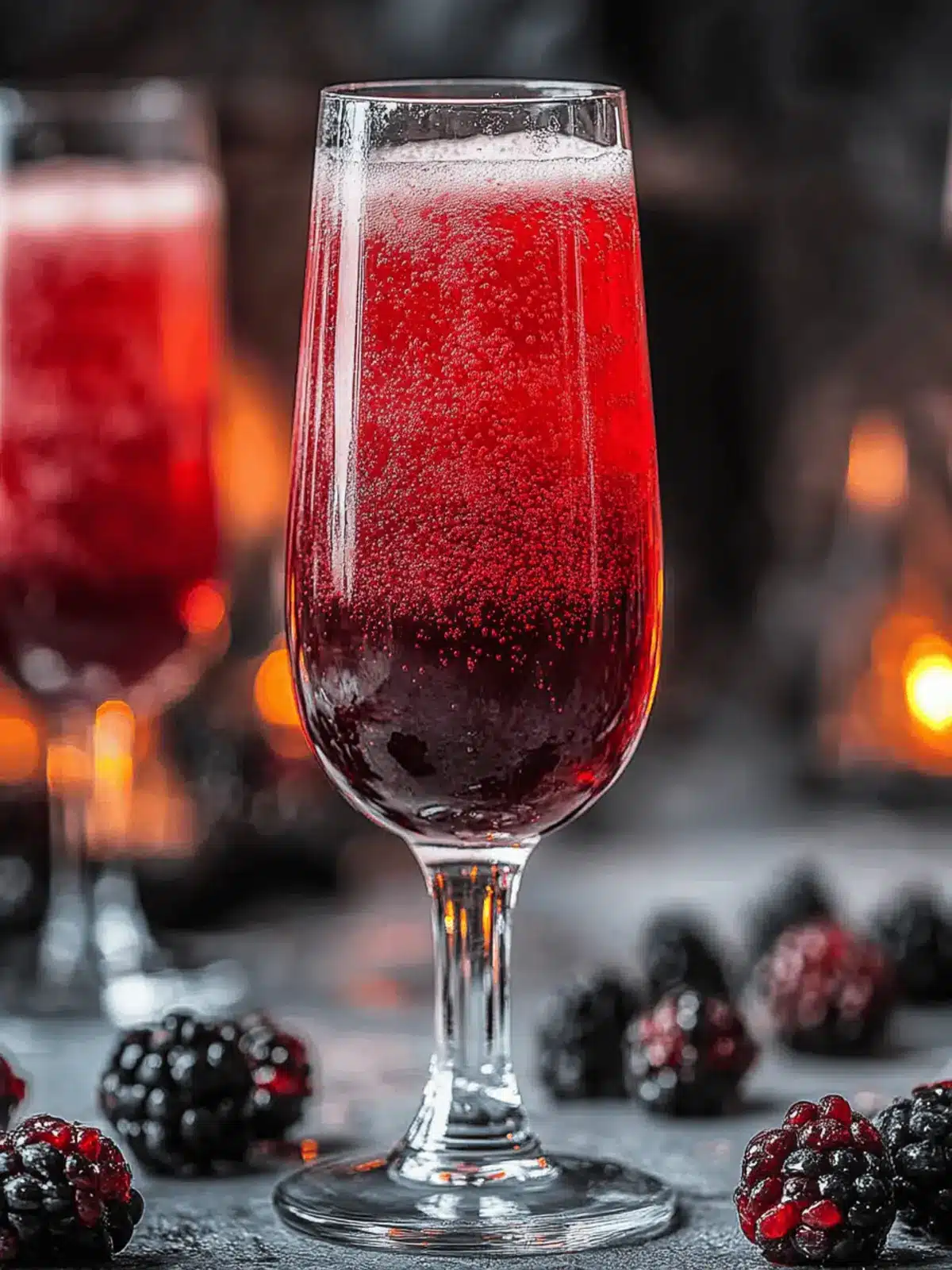 Mitternachtsbellini Brombeer Sekt