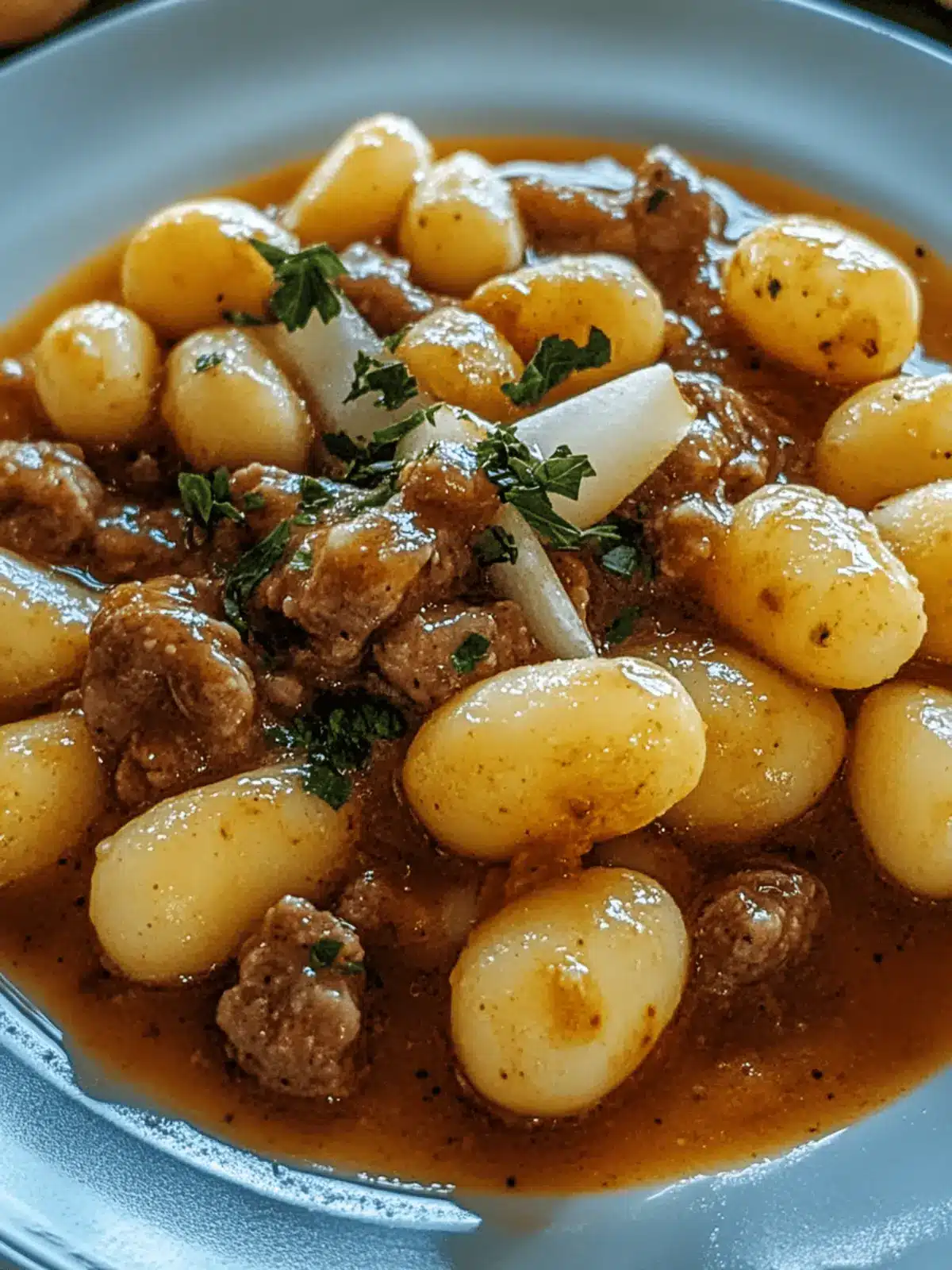 Gnocchi-Gulasch