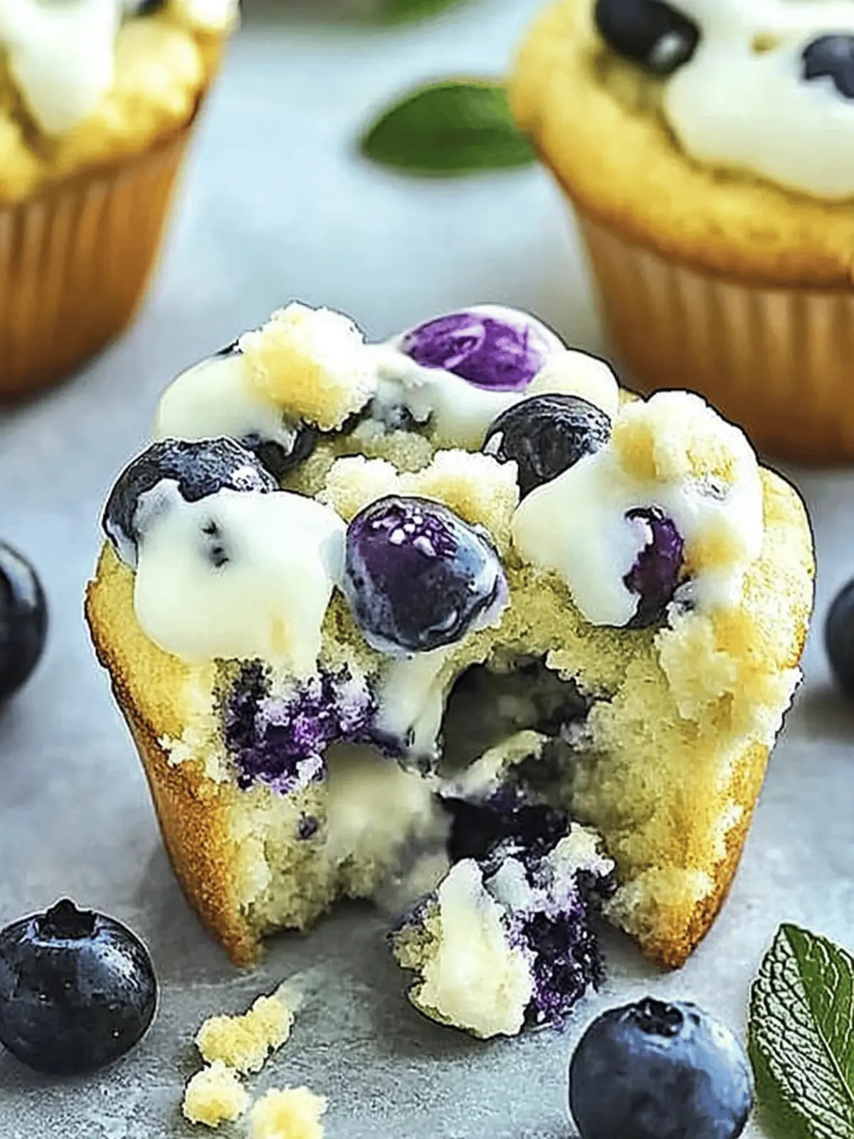 Leckere Heidelbeermuffins