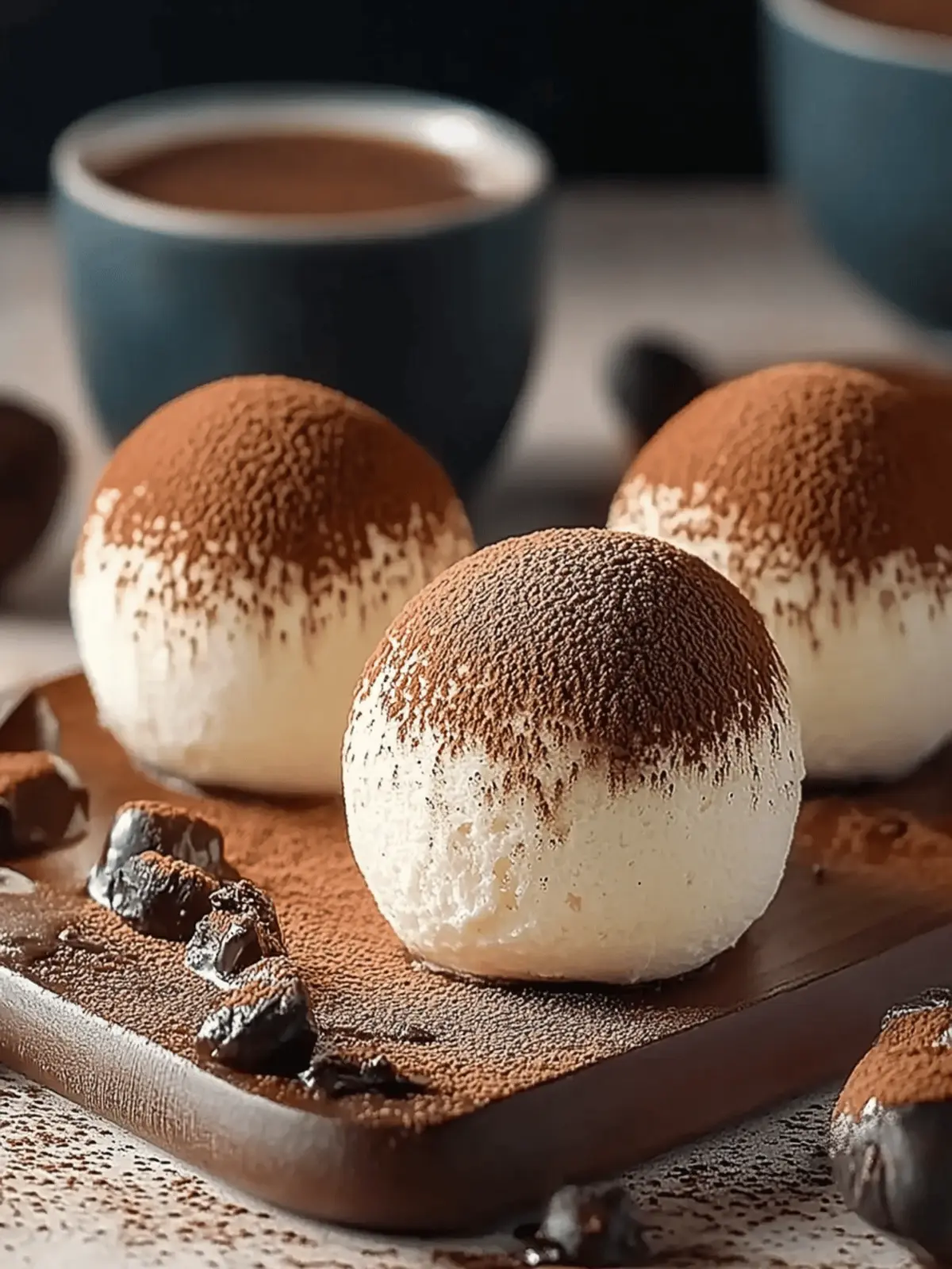 Kleine Tiramisu Bällchen