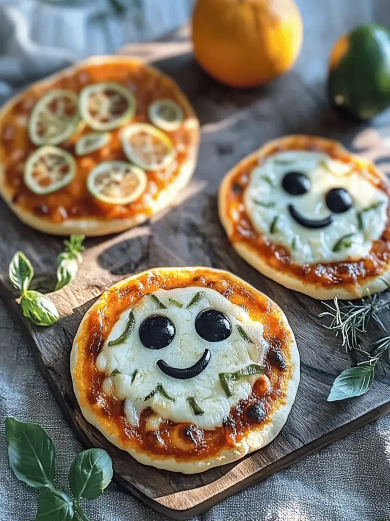 Halloween Mini-Pizza Ideen