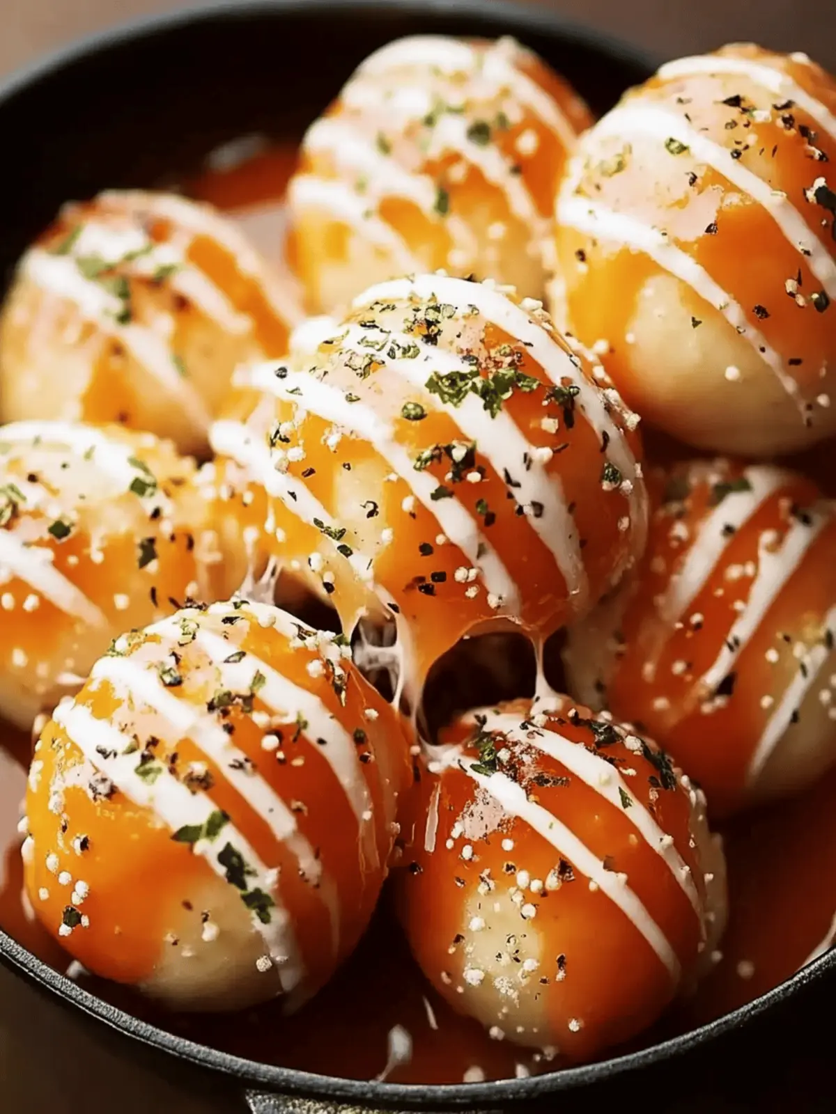 Leckere Pizza-Bälle