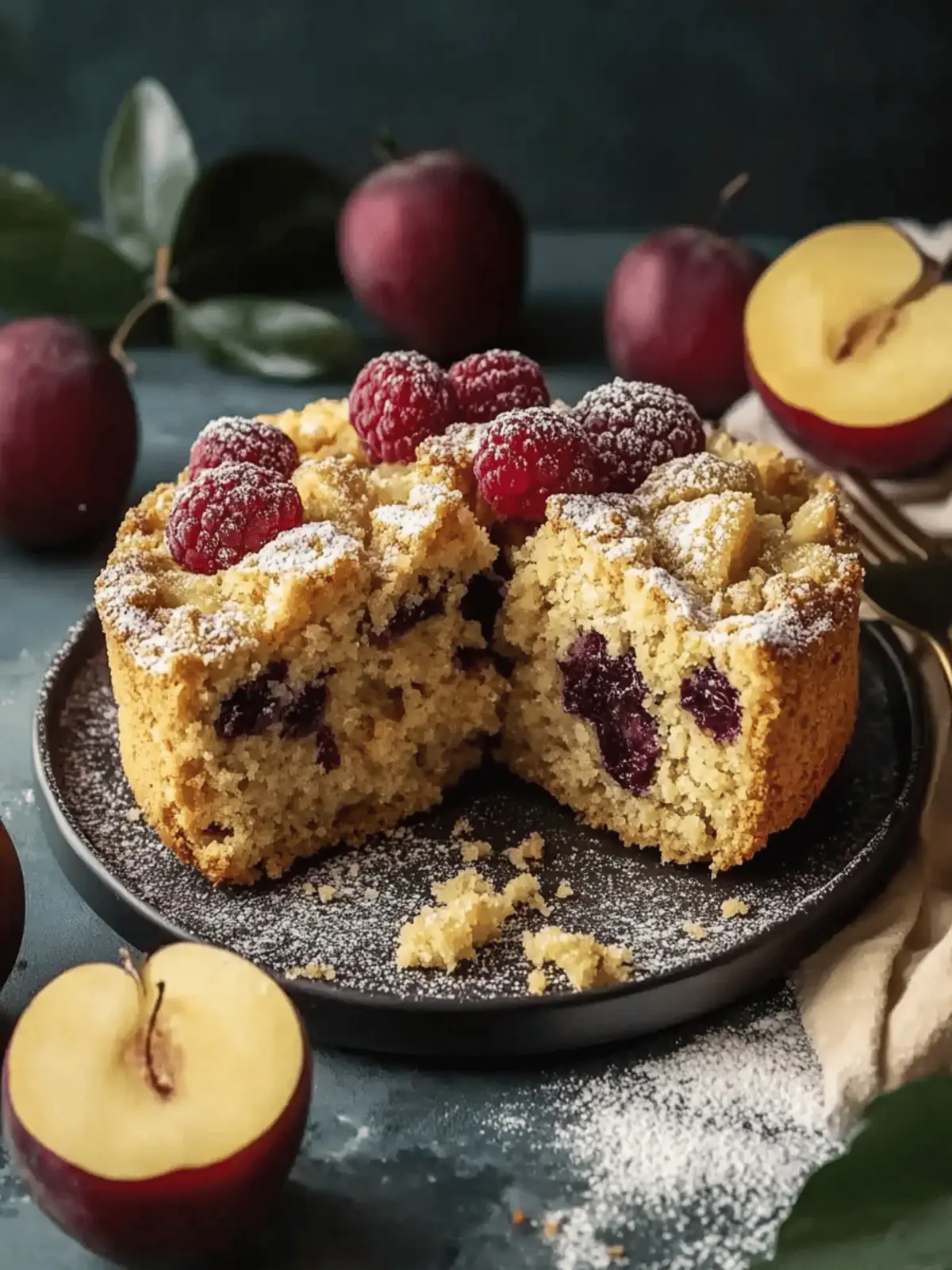 Walnuss-Zwetschgenkuchen mit Zimt-Streuseln
