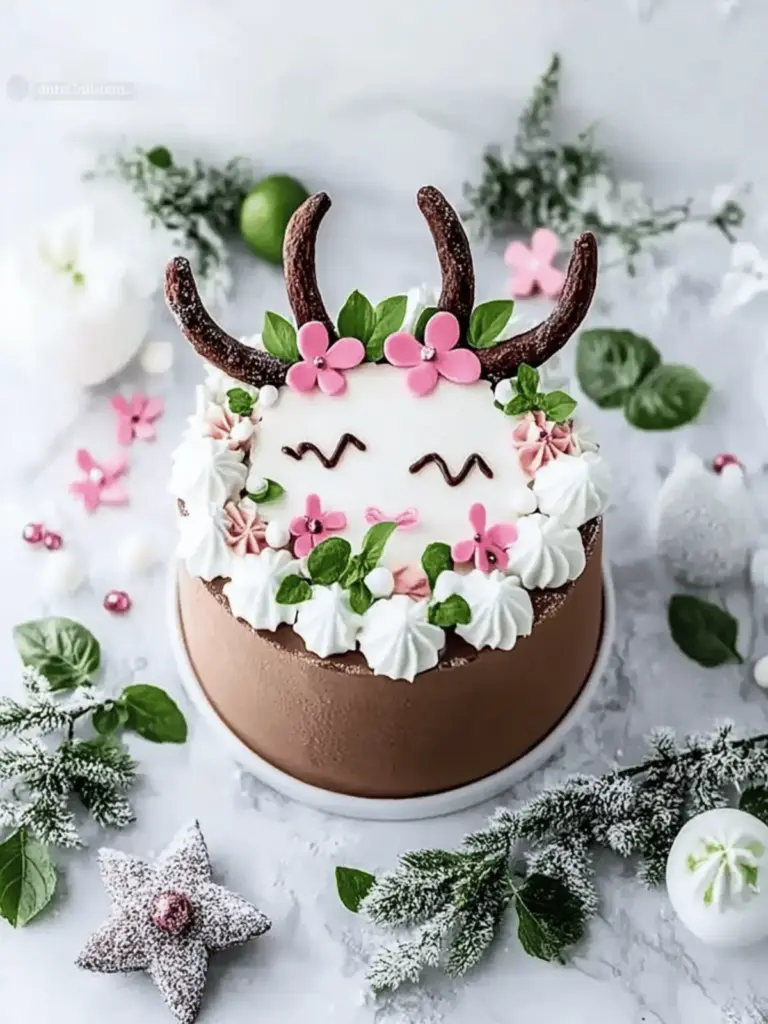 Rentierkuchen für Weihnachten