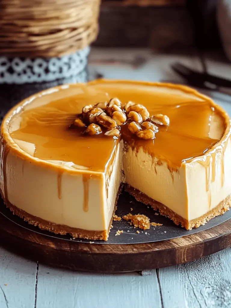 Gesalzene Karamell-Käsekuchen
