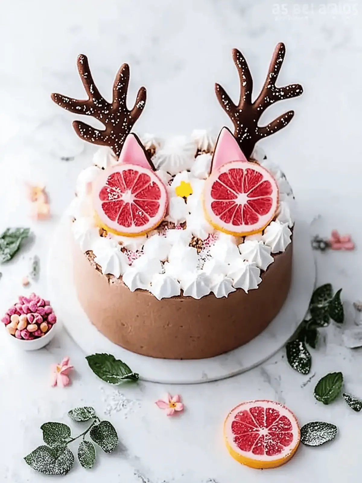 Rentierkuchen für Weihnachten