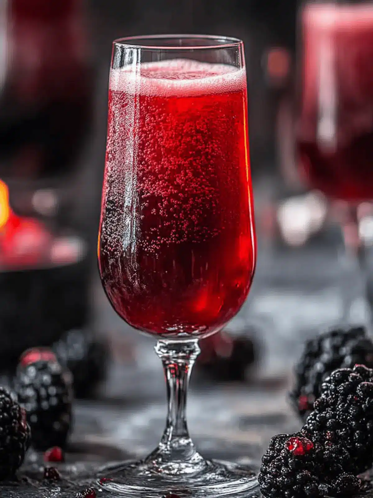 Mitternachtsbellini Brombeer Sekt