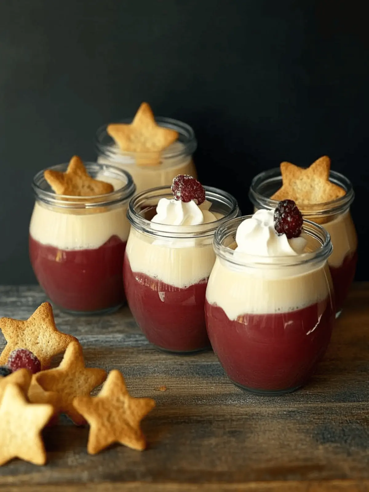 Marzipanmousse mit Zimt-Kirschen