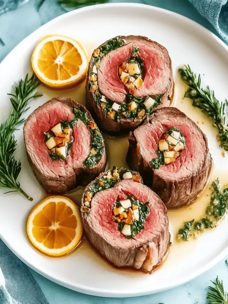 Bestes gefülltes Rinderfilet zu Weihnachten