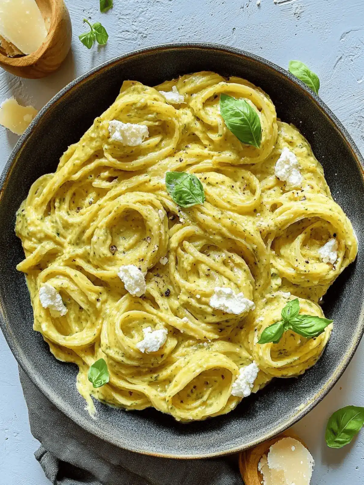 Pasta in Zucchini-Sauce