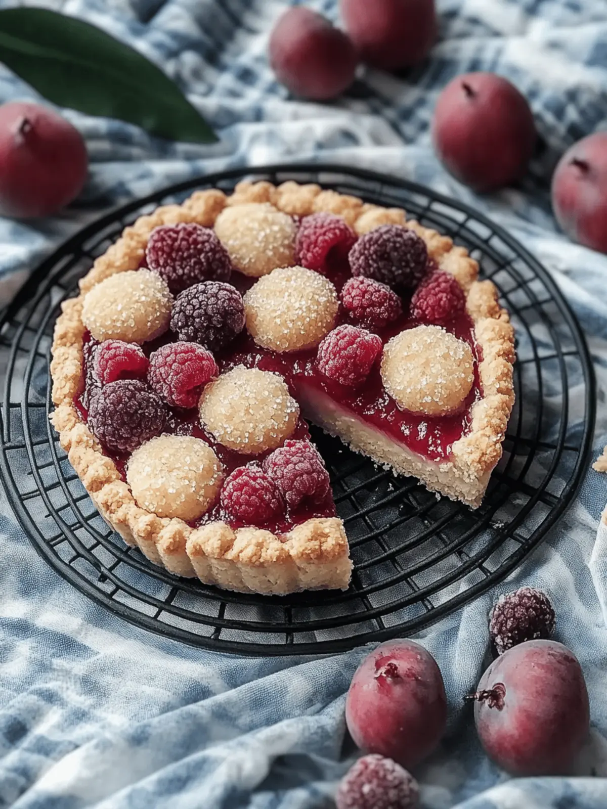 Pflaumenkuchen mit Pudding