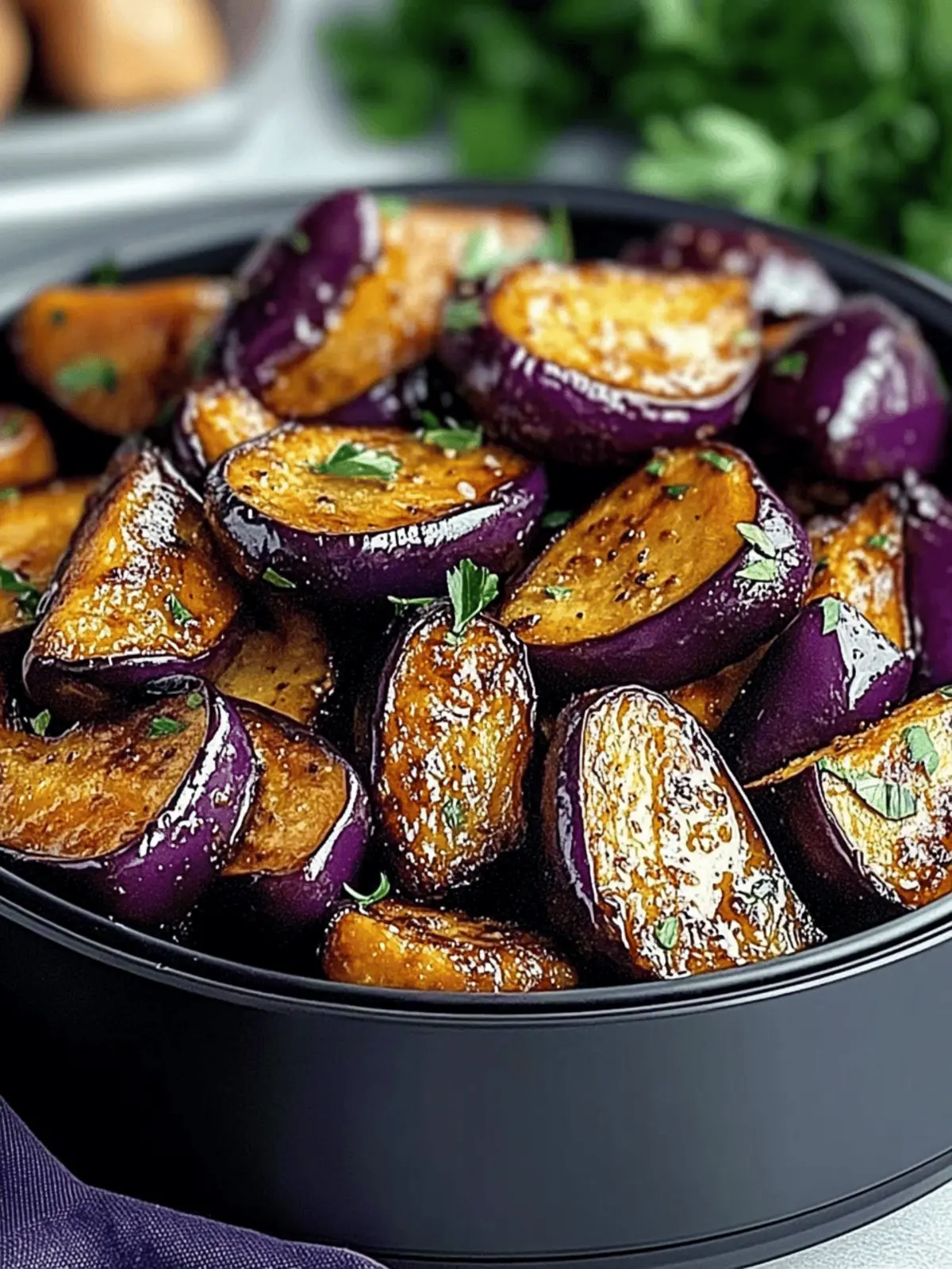 Low Carb Aubergine Heißluftfritteuse