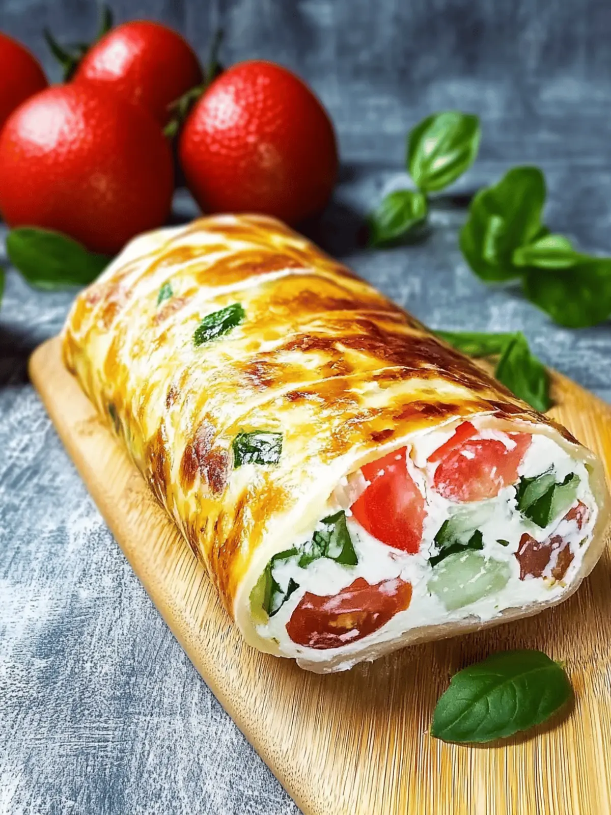 Kartoffelrolle mit Frischkäsefüllung