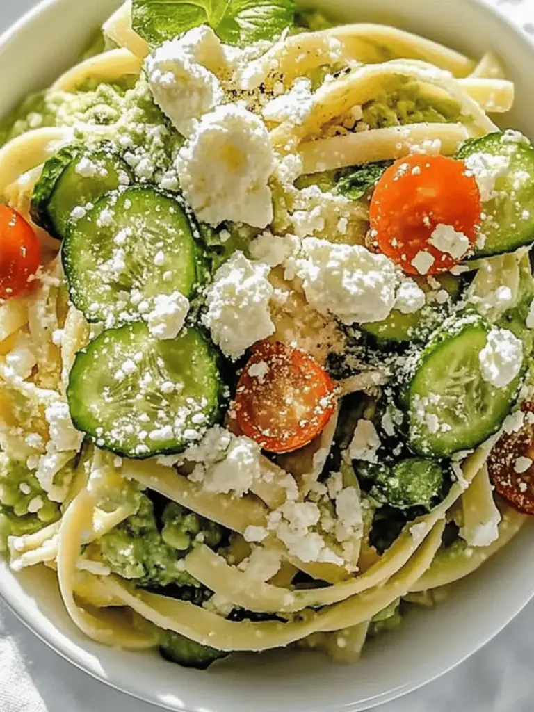 Cremige Avocado-Pasta