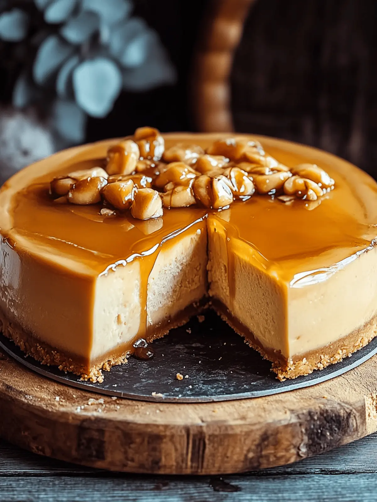 Gesalzene Karamell-Käsekuchen