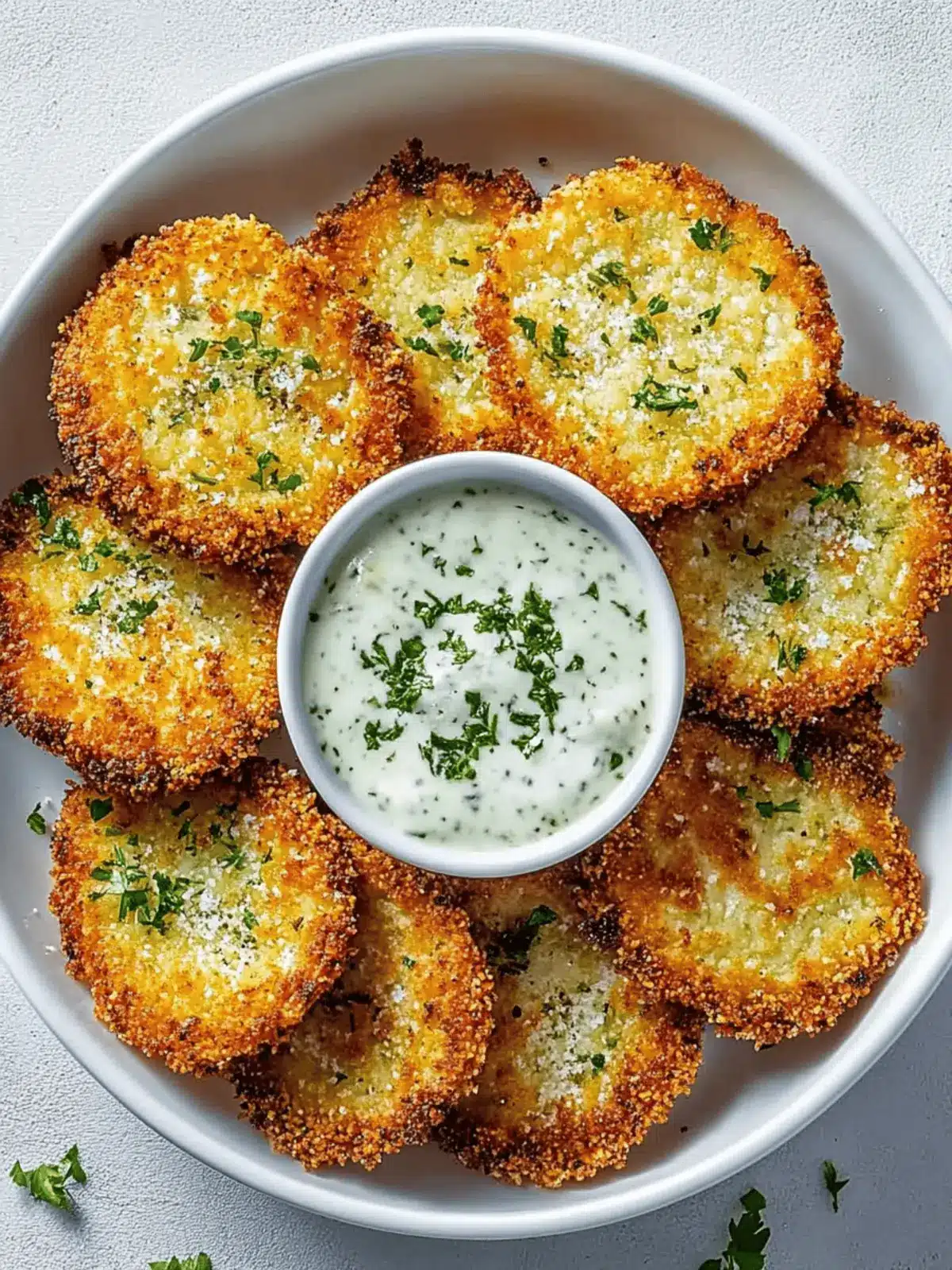 Airfryer Kohlrabi Schnitzel Kräuter