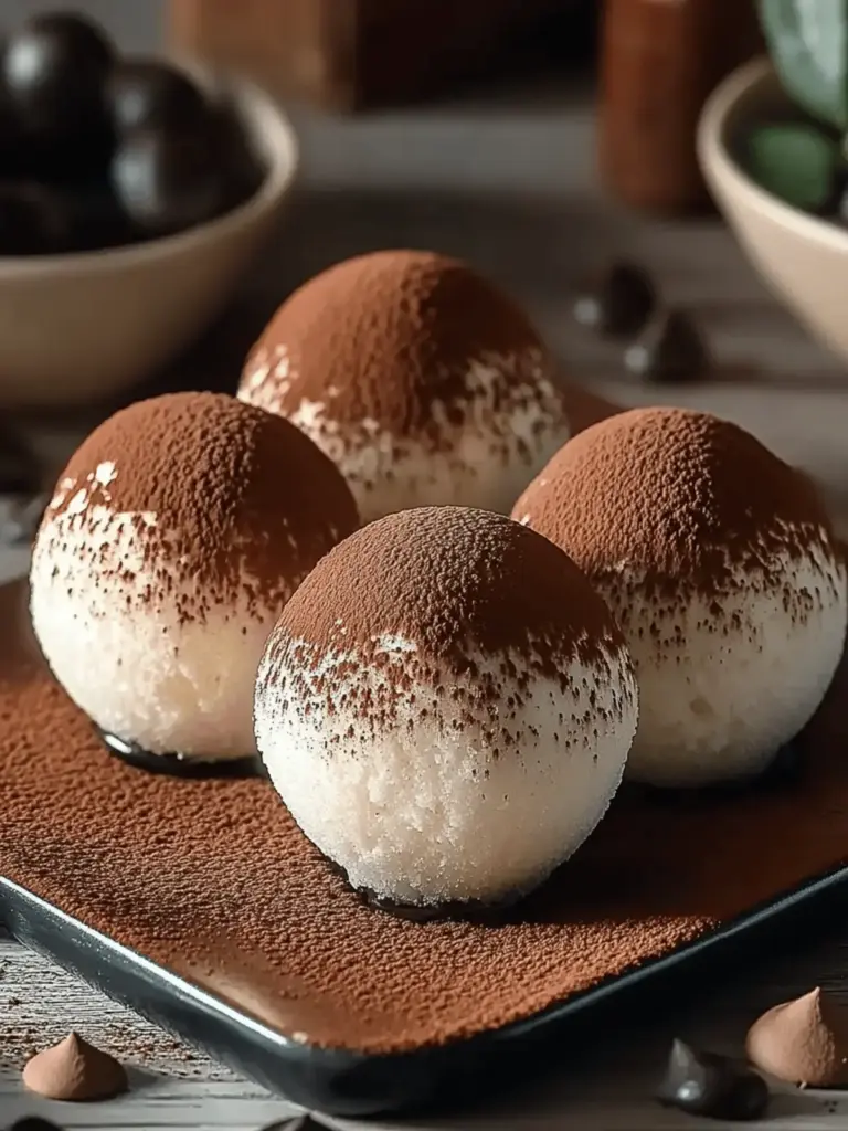 Kleine Tiramisu Kugeln