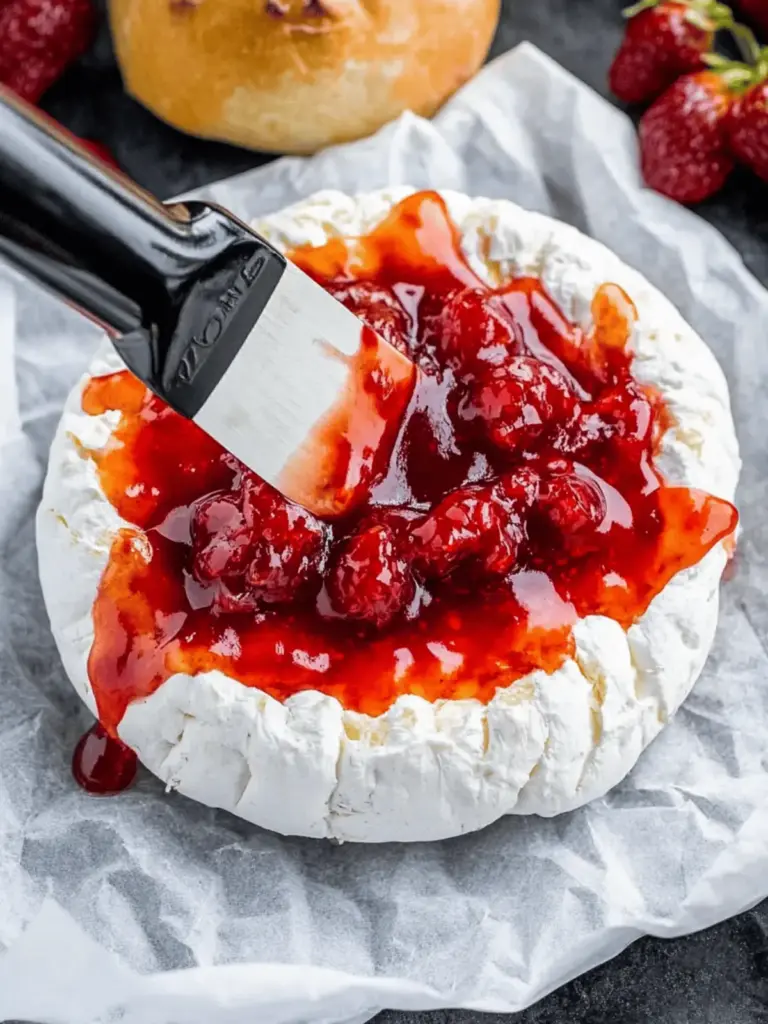 Halloween Blutig Gebackener Brie