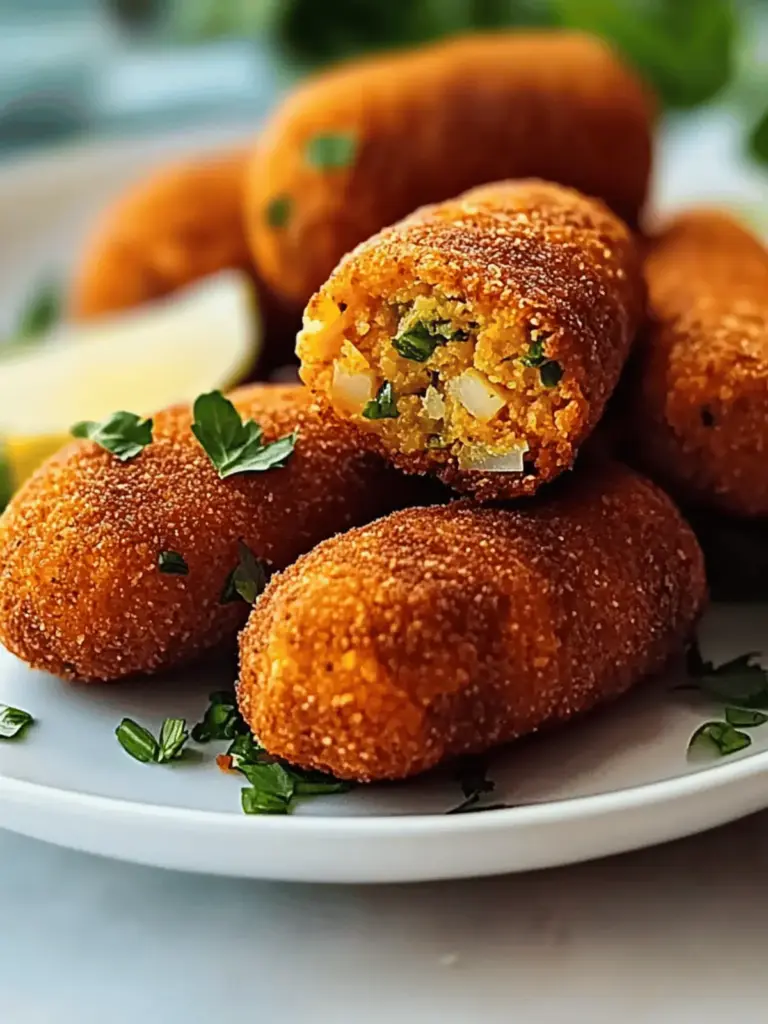 Knusprige Linsenkroketten aus der Heißluftfritteuse