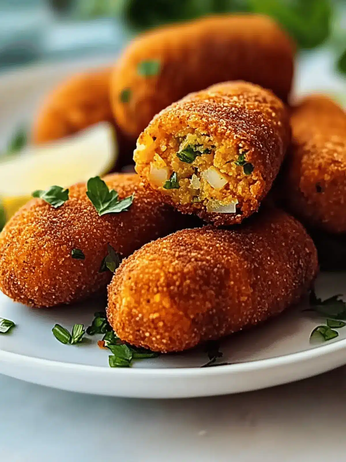 Knusprige Linsenkroketten aus der Heißluftfritteuse