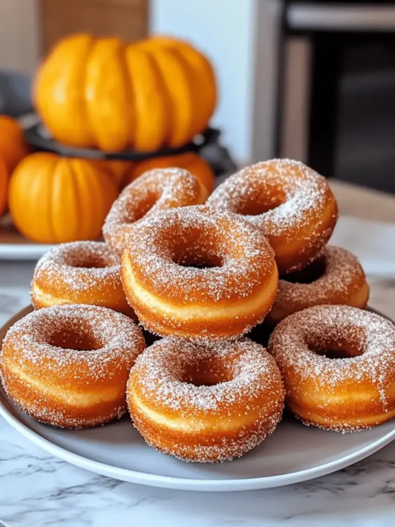 Einfache gebackene Kürbiskrapfen für den Herbst