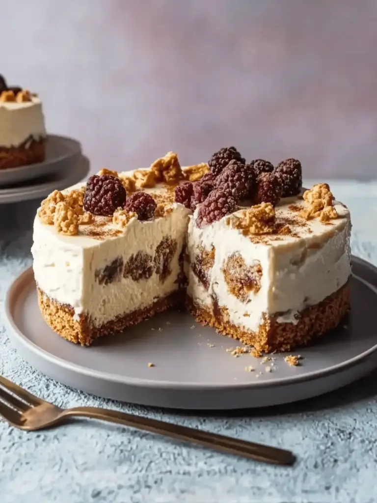 Veganer Keks-Teig-Käsekuchen