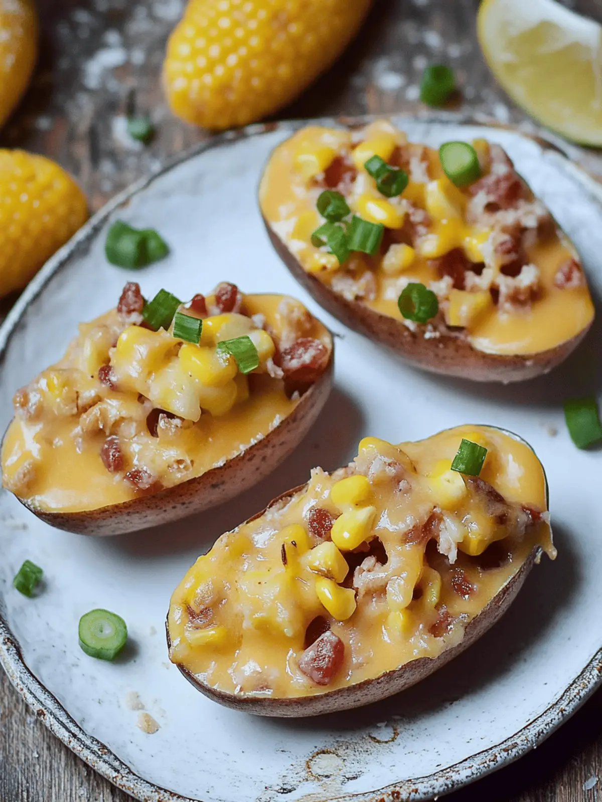 Stuffed gebackene Kartoffeln