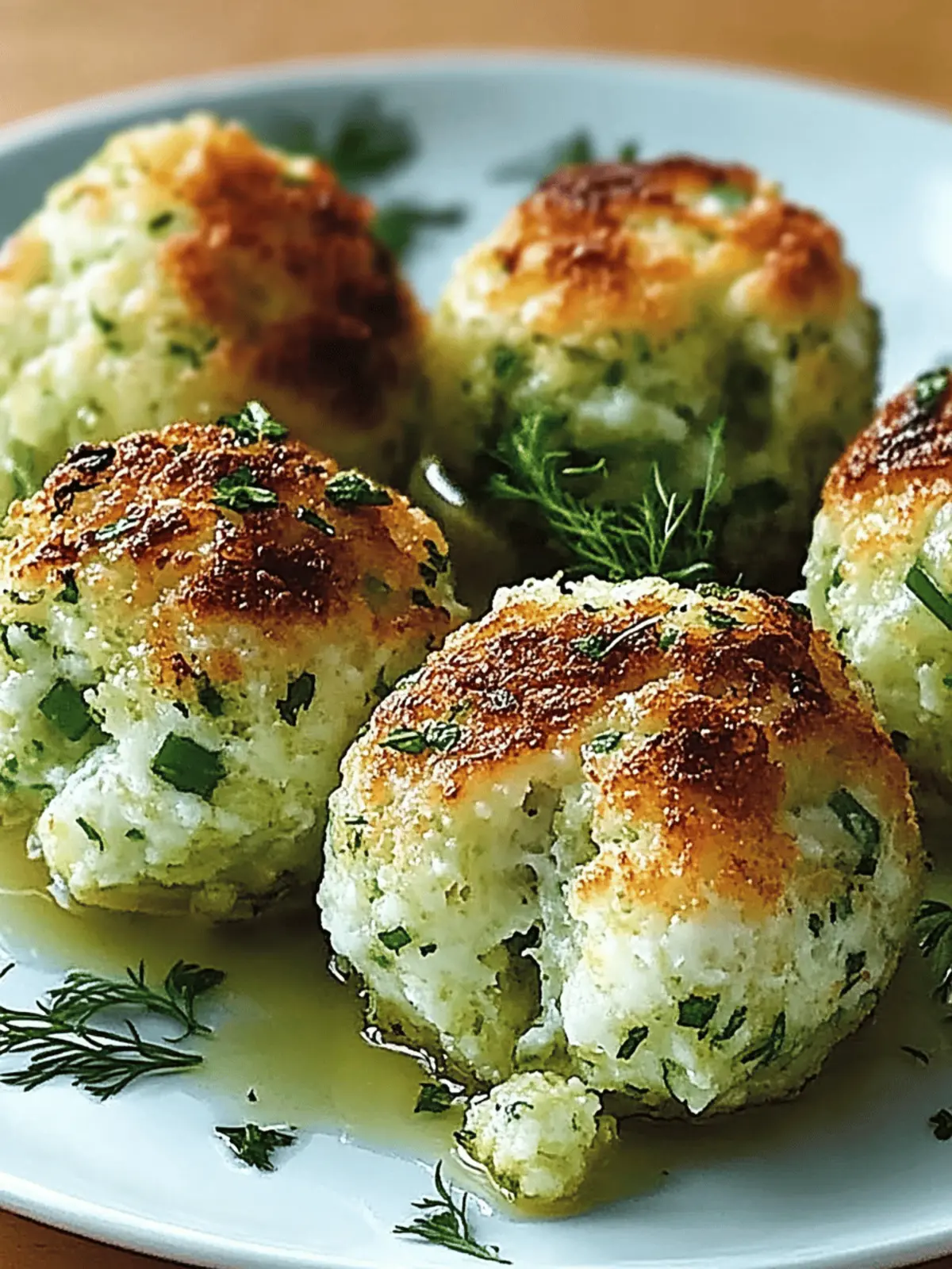 Knusprige Zucchini- und Feta-Bällchen aus dem Ofen