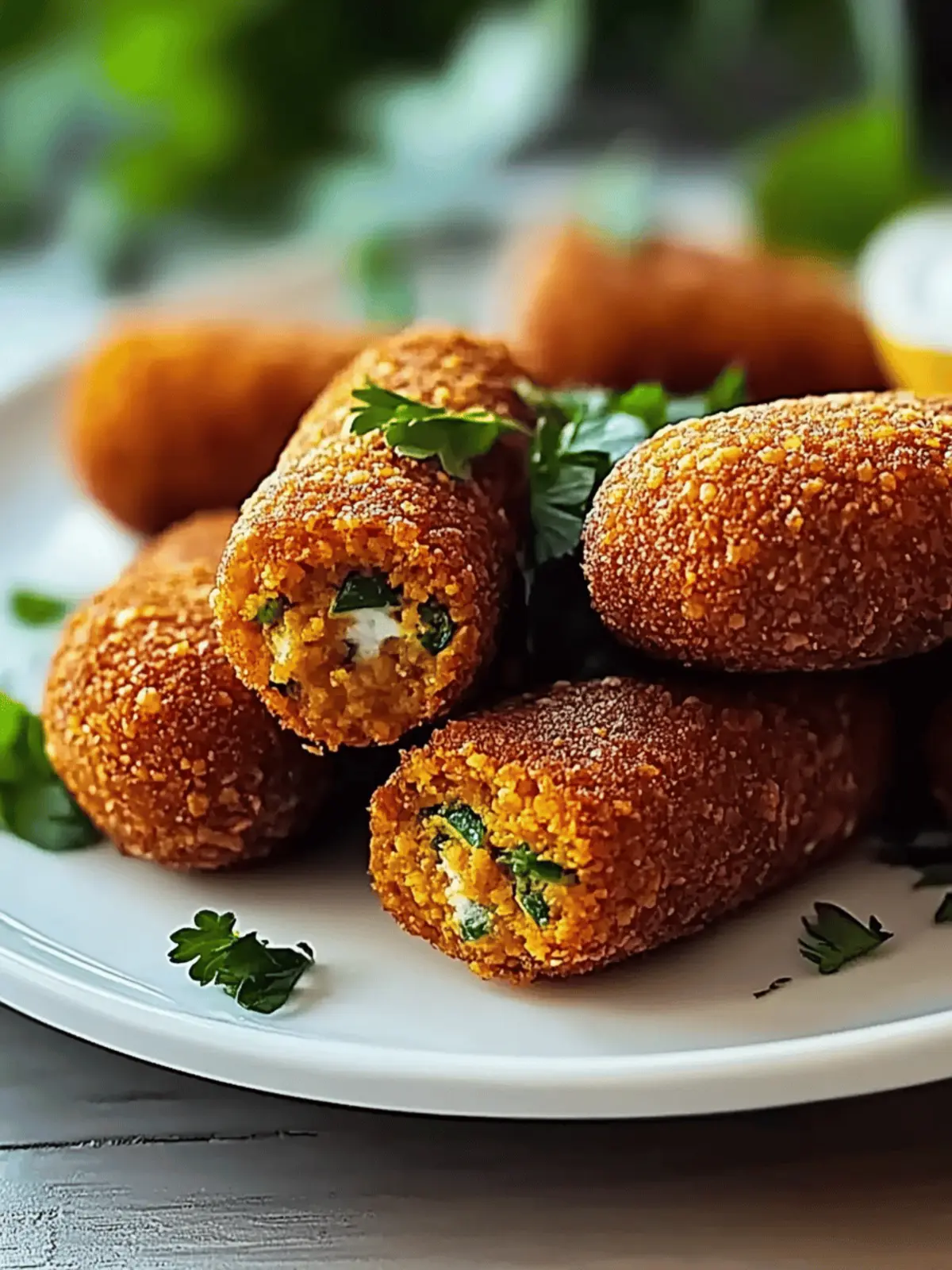 Knusprige Linsenkroketten aus der Heißluftfritteuse