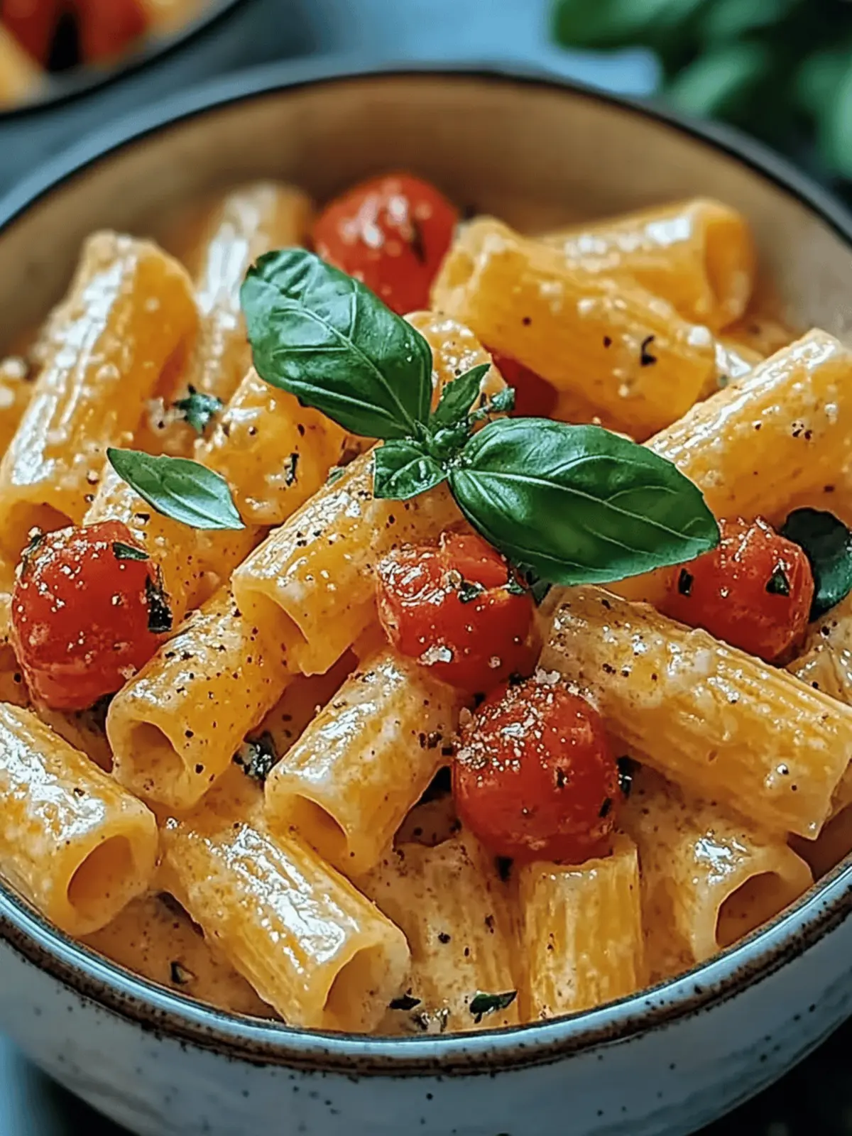 Cremige Zucchini- und Tomatennudeln