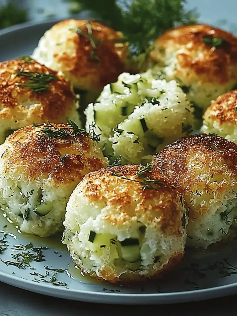 Knusprige Zucchini- und Feta-Bällchen aus dem Ofen