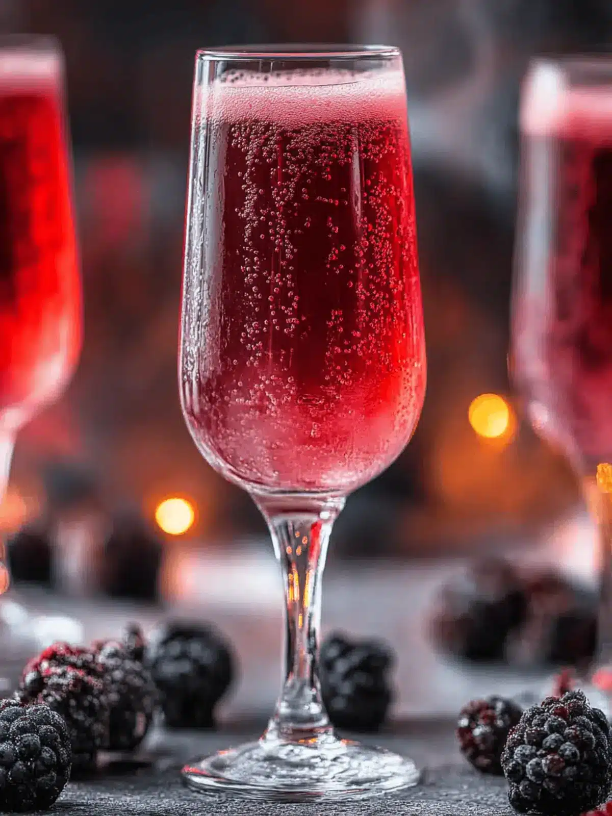 Mitternachtsbellini Brombeer Sekt