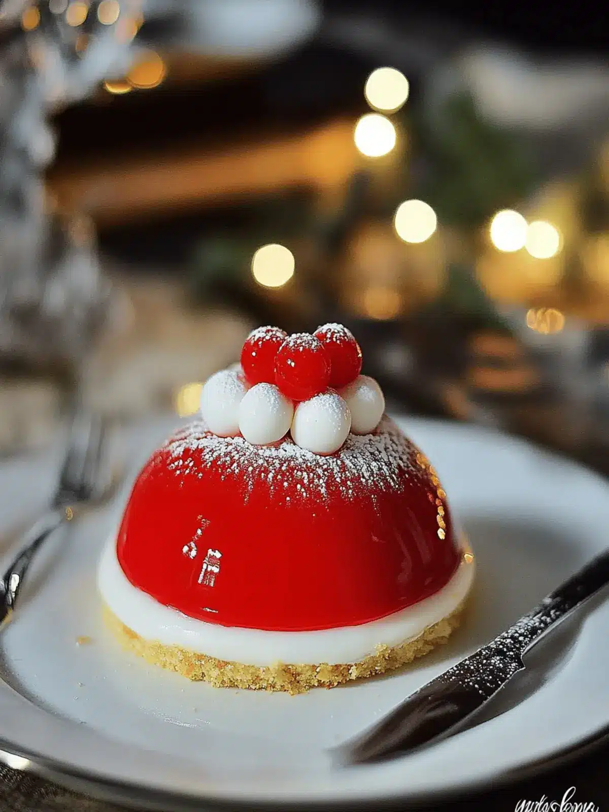 Weihnachtsmann-Mützen-Kuchen