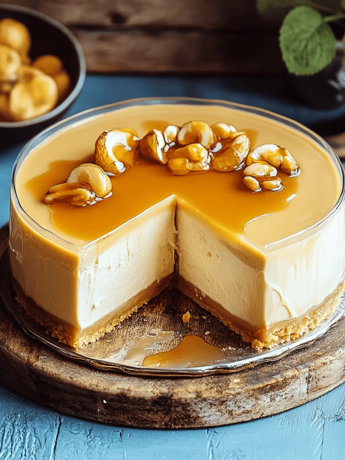 Salzkaramell-Käsekuchen