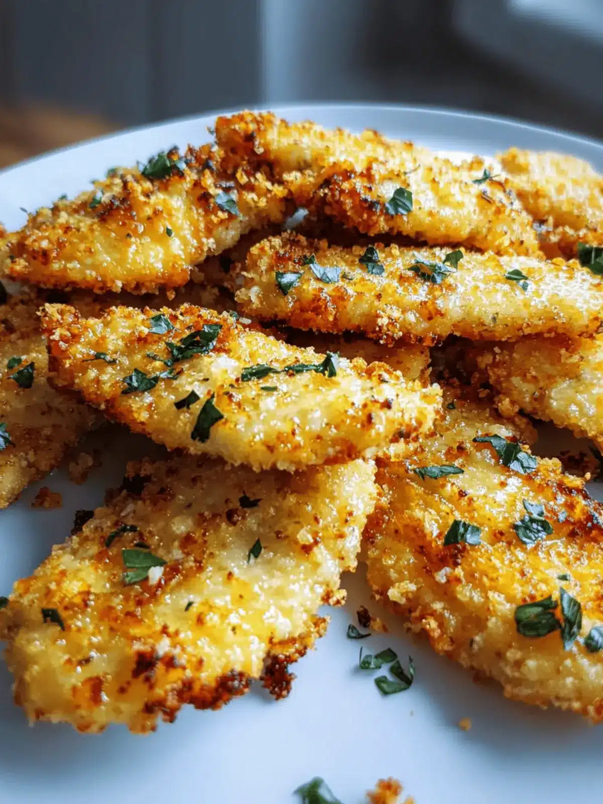 Blechpfanne knuspriges Parmesan Knoblauch Hähnchen