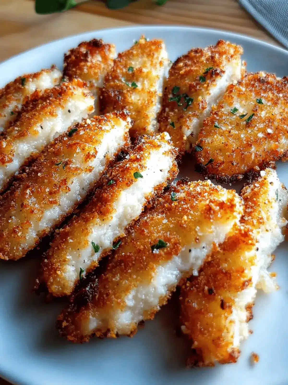 Knusprige Airfryer panierierte Hühnerbrust