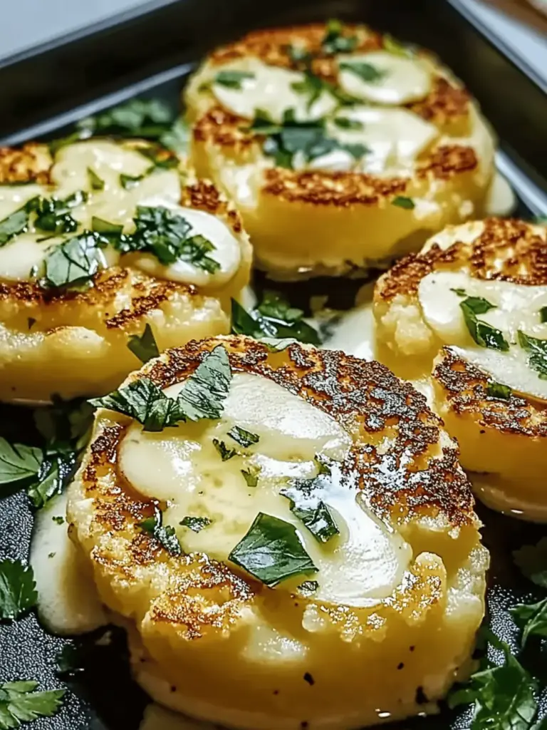 Gebratene Mozzarella Blumenkohlsteaks
