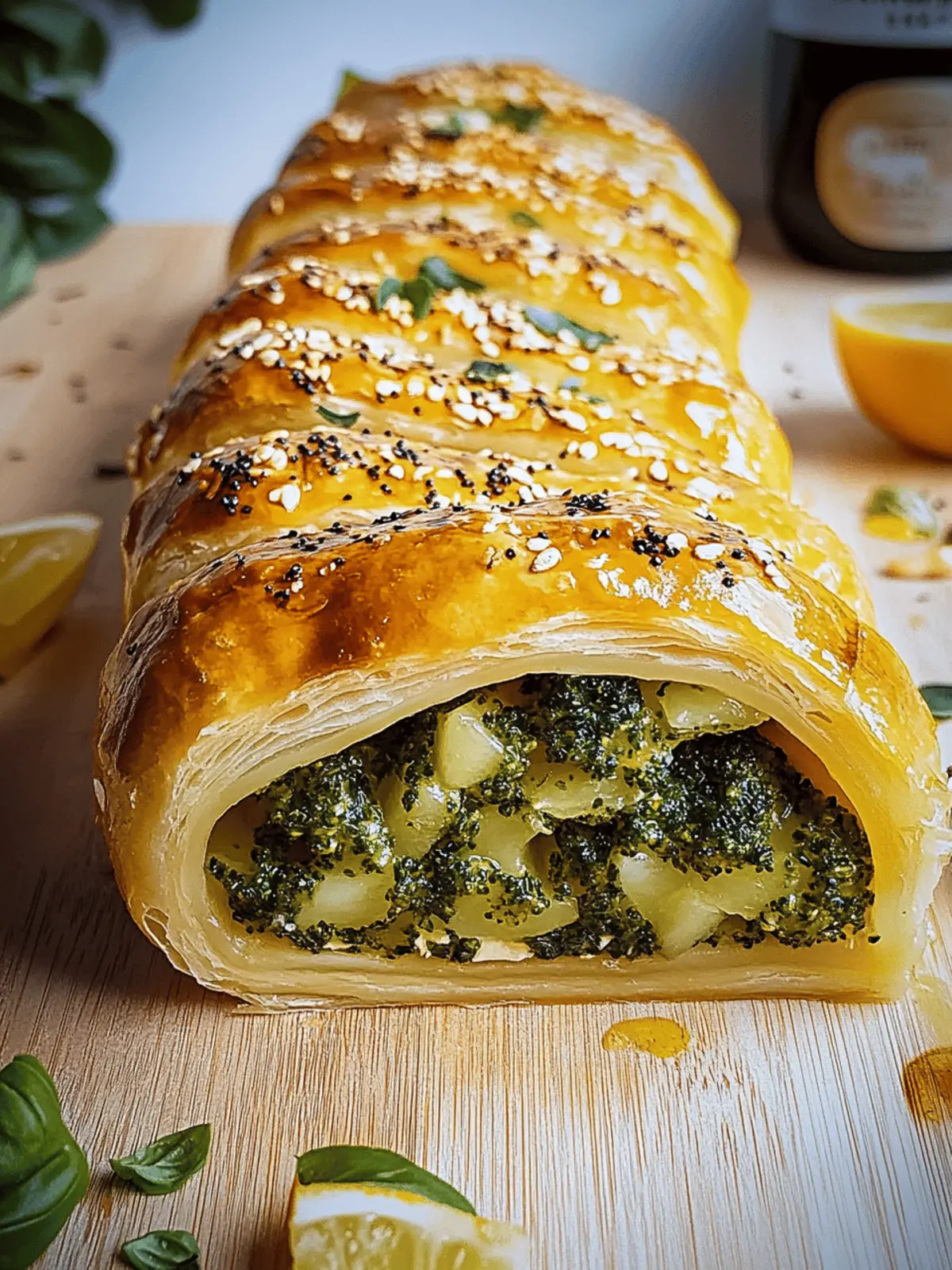 Brokkoli und Käse Strudel