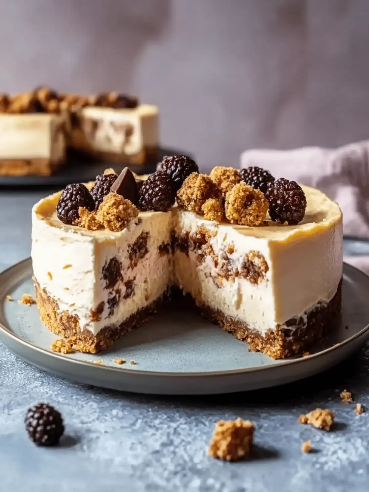 Veganer Keks-Teig-Käsekuchen