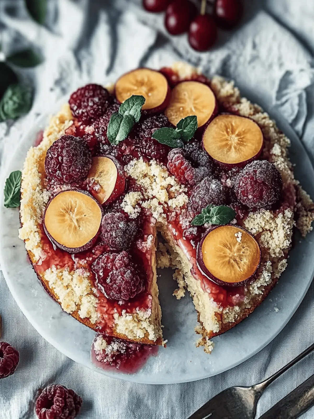 Pflaumenkuchen Teig Streusel