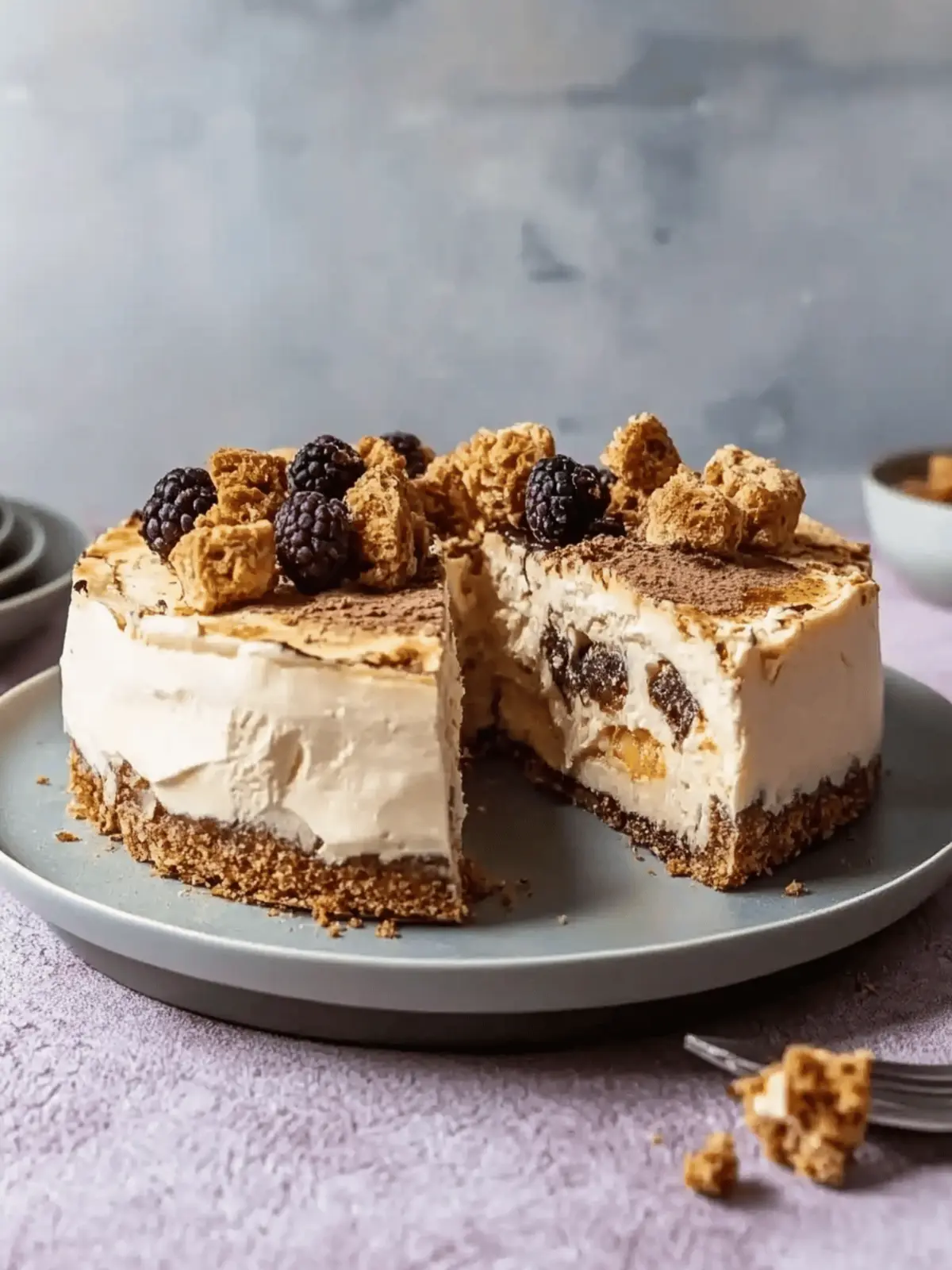 Veganer Keks-Teig-Käsekuchen